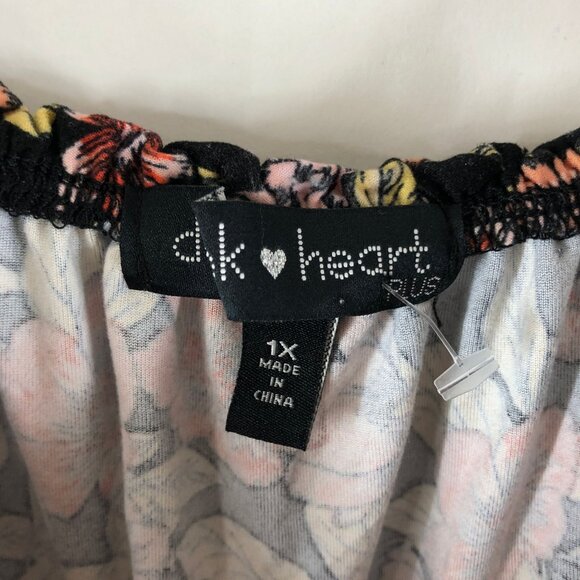 Derek Heart Plus Floral Off Shoulder Jumpsuit Colorful Size 1X - Picture 3 of 4